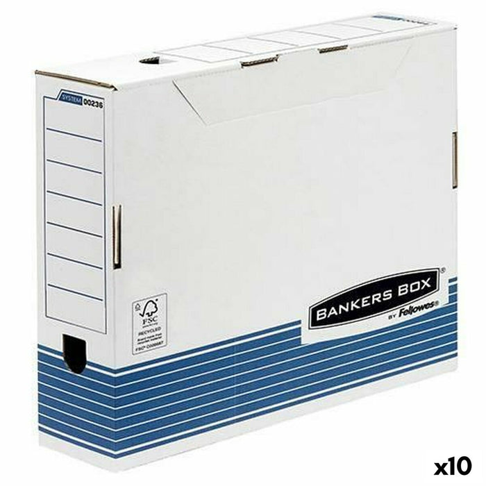 File Box Fellowes    Blue White 10Units