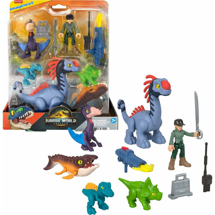 Playset Imaginext Jurassic World Multicolor 10 Piezas