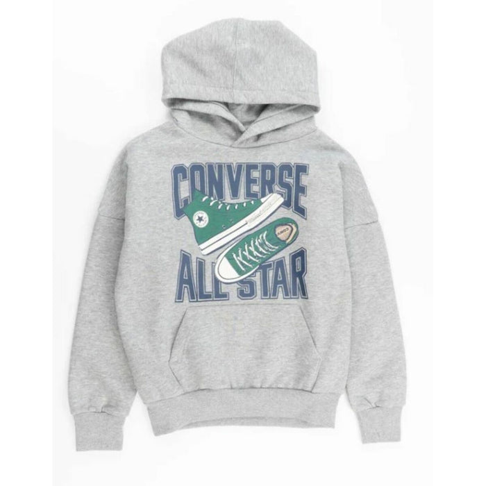 Sudadera con Capucha Niño Converse CNVB ALL STAR SNEAKER GFX HOOD 9CG903 042 Gris