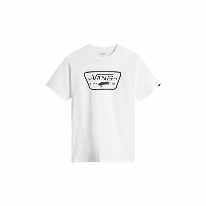 Men’s Short Sleeve T-Shirt Vans Mn Full Patch White Black