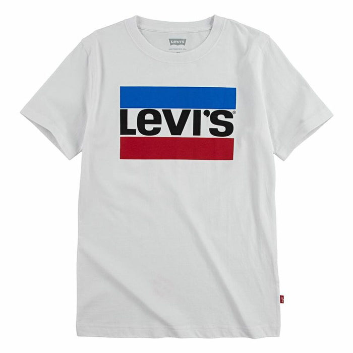 Camiseta de Manga Corta Infantil Levi's Kids Sportswear Logo Blanco