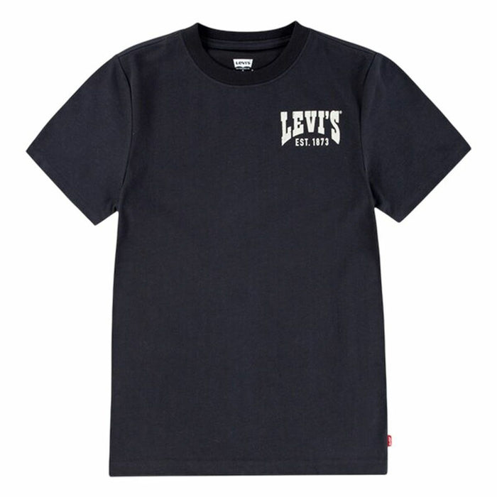 Child's Short Sleeve T-Shirt Levi's Lvb Valley View Black
