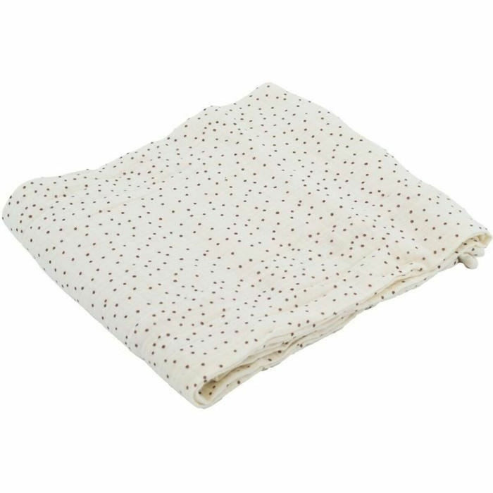 Muselina Domiva Polka dots Blanco 100 x 100 cm