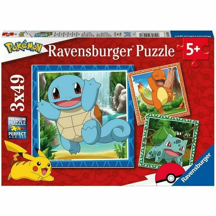 3-Puzzle Set Ravensburger 49 Pieces 147 Pieces 3 Units