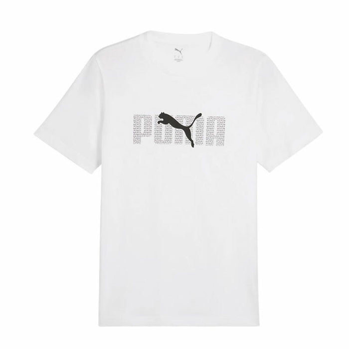 Camiseta de Manga Corta Hombre Puma Essentials Blanco