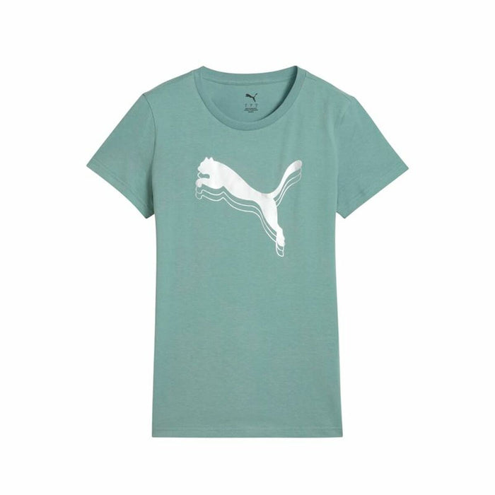 Camiseta de Manga Corta Mujer Puma Essentials MetallicGreen Moonetalli