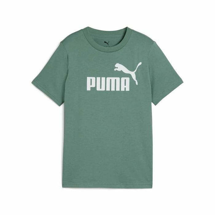 Child's Short Sleeve T-Shirt Puma Essentials No. 1 Logo G Green