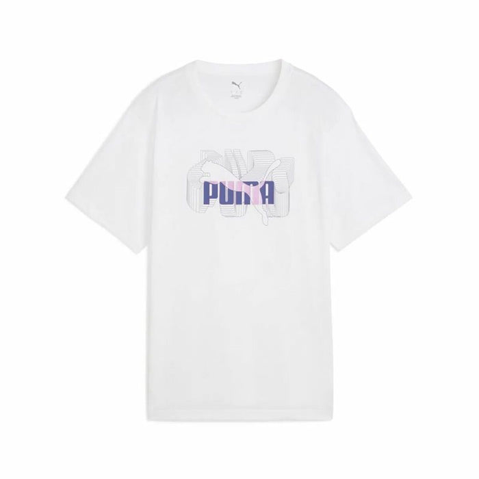 Women’s Short Sleeve T-Shirt Puma  Graphics Stacked