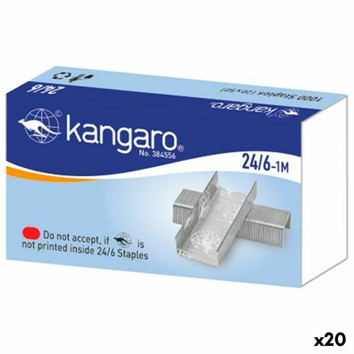 Staples Kangaro 24/6 6 mm 1000 Pieces (20 Units)