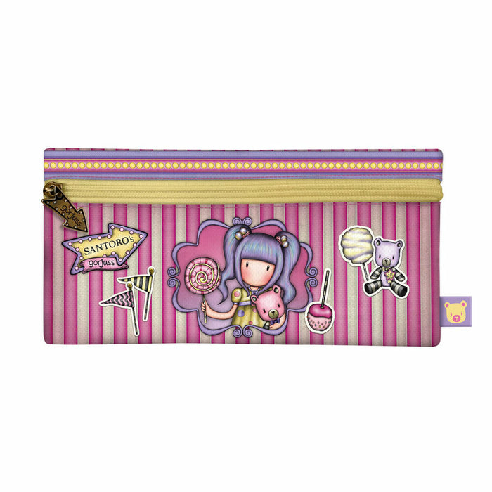 Estuche Escolar Gorjuss First prize Lila (22 x 11 x 1.5 cm)