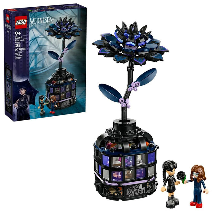 Construction set Lego WEDNESDAY 76784 Black Dahlia Flower 358 Pieces