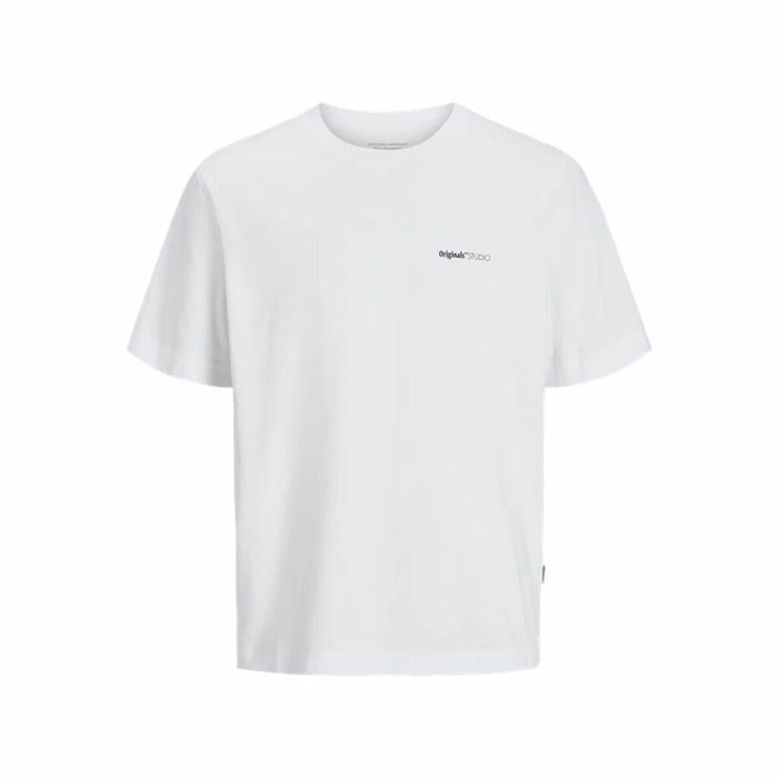Men’s Short Sleeve T-Shirt Jack & Jones Jorvarenna Painted White
