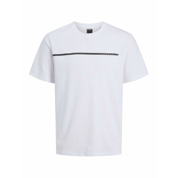 Men’s Short Sleeve T-Shirt Jack & Jones JCOFUSION FULL BRANDING 12273120 White