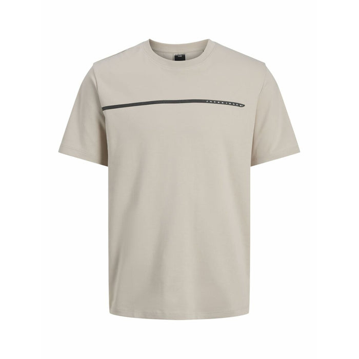 Men’s Short Sleeve T-Shirt Jack & Jones JCOFUSION FULL BRANDING 12273120 Grey