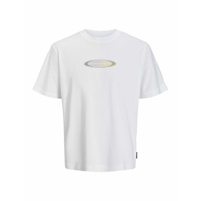 Men’s Short Sleeve T-Shirt Jack & Jones JCOPACER BRANDING PRINT 12273880 White