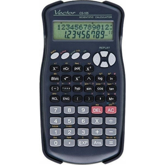Calculadora Científica Vector KAV CS-105 Negro