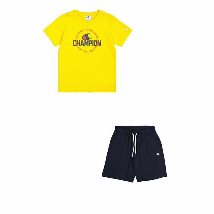 Children's Sports Outfit Champion Yellow Navy Blue