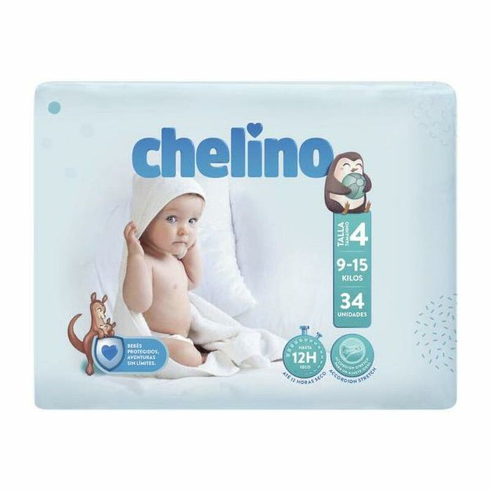 Pañales Desechables Chelino (34 pcs) (Reacondicionado A+)
