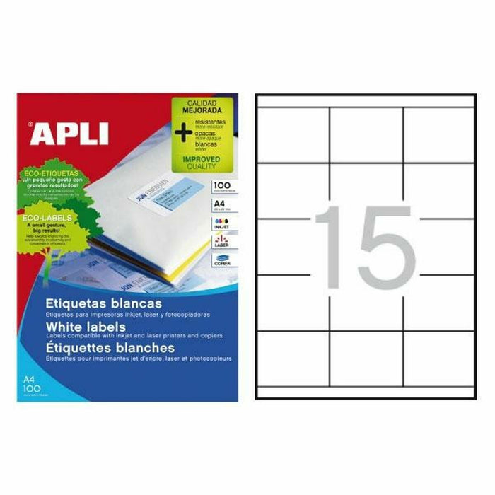 Adhesives/Labels Apli Labels 70 x 50.8mm 100 Sheets 70 x 50,8 mm