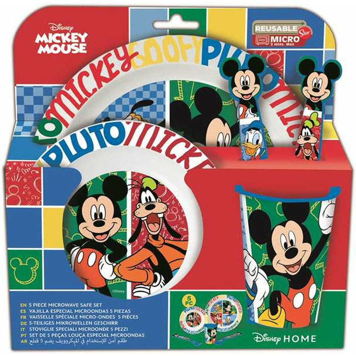 Set de vajilla infantil Mickey Mouse Mickey Has Fun 5 Piezas