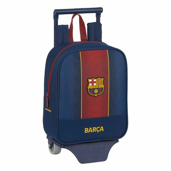 Mochila Escolar con Ruedas 805 F.C. Barcelona M280 Granate Azul marino