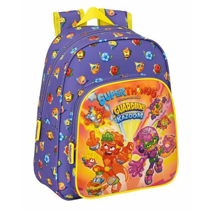 Child bag SuperThings Guardians Of Kazoom Yellow Purple 27 x 33 x 10 cm