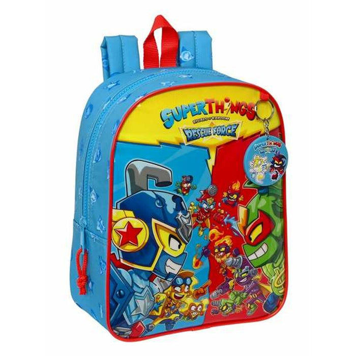 School Bag SuperThings Rescue Force Blue 22 x 27 x 10 cm