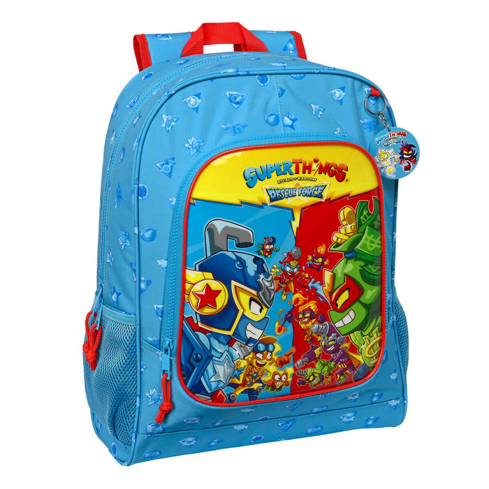 School Bag SuperThings Rescue Force Blue 32 x 42 x 14 cm