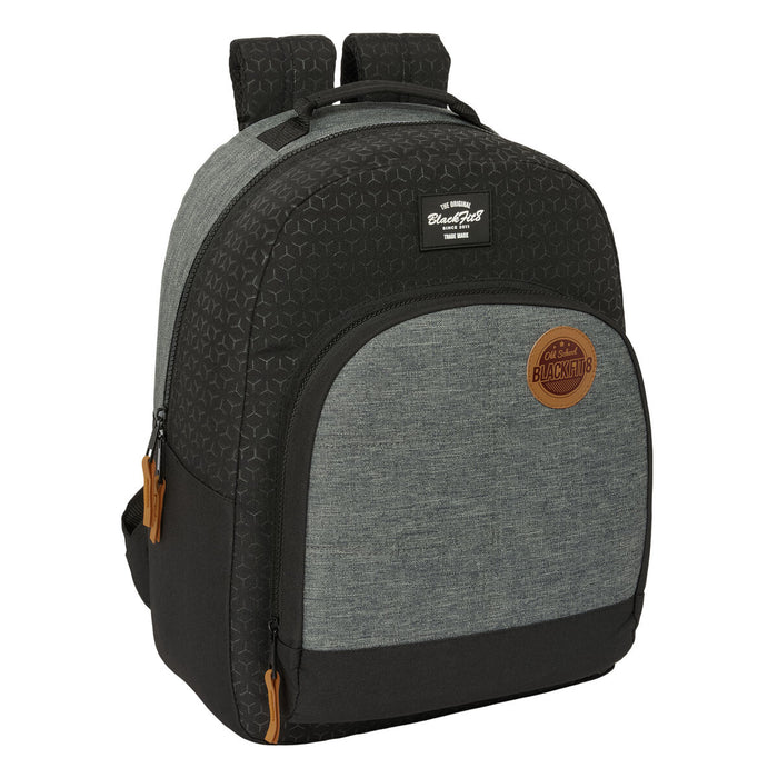 School Bag BlackFit8 Old school Black Grey 32 x 42 x 15 cm