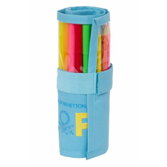 Pencil Case Benetton Spring 7 x 20 x 7 cm Roll-up