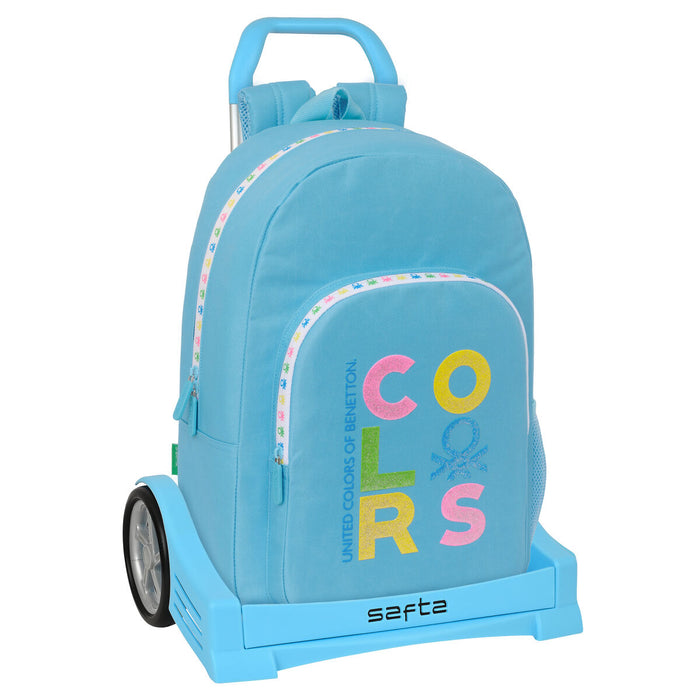 School Rucksack with Wheels Benetton Spring