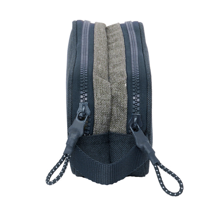 Portatodo Doble Kappa Dark Navy Azul Gris 21 x 6 x 8 cm
