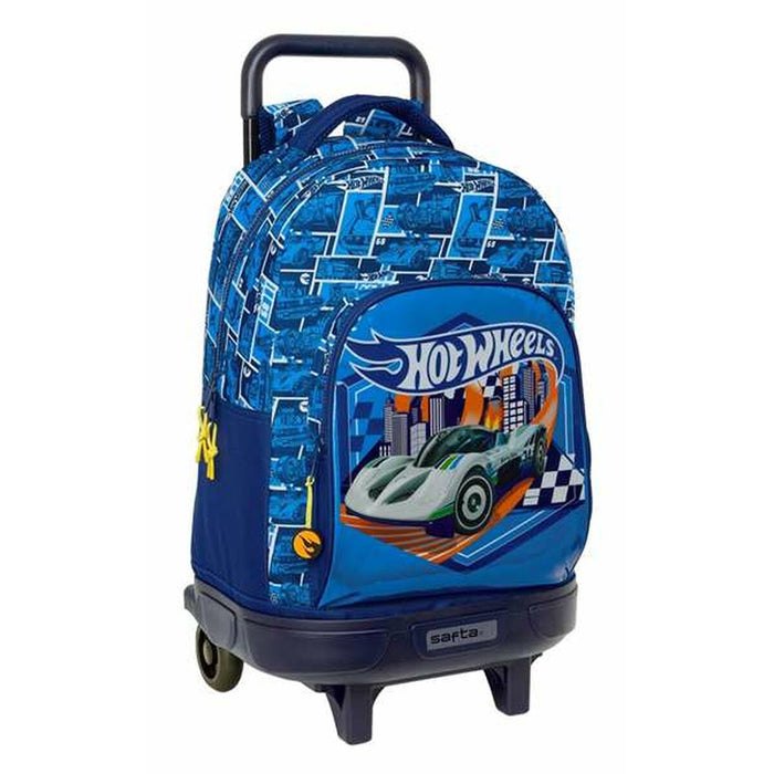School Rucksack with Wheels Hot Wheels Sonny 33 x 45 x 22 cm