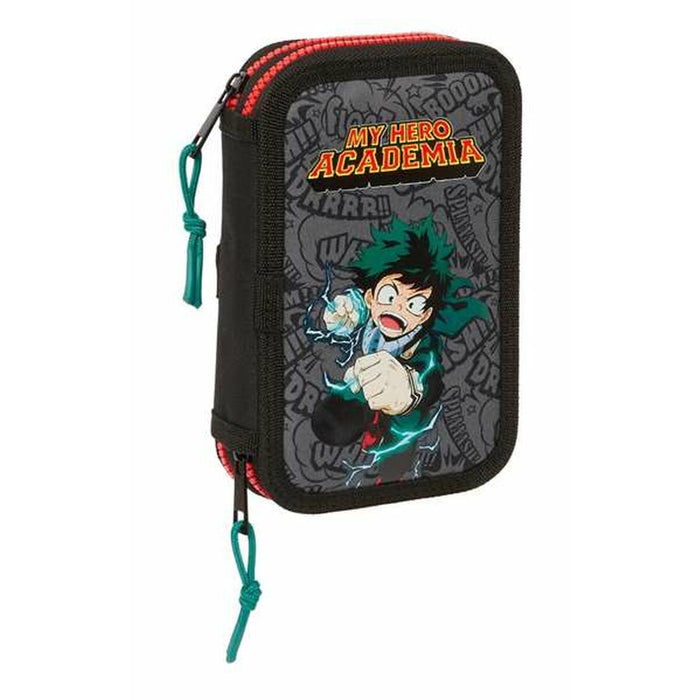 Double Pencil Case Safta 12,5 x 19,5 x 4 cm 28 Pieces