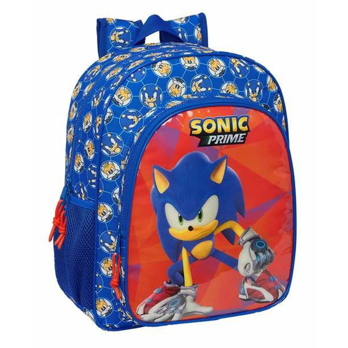 Mochila Escolar Sonic Prime 32 x 38 x 12 cm