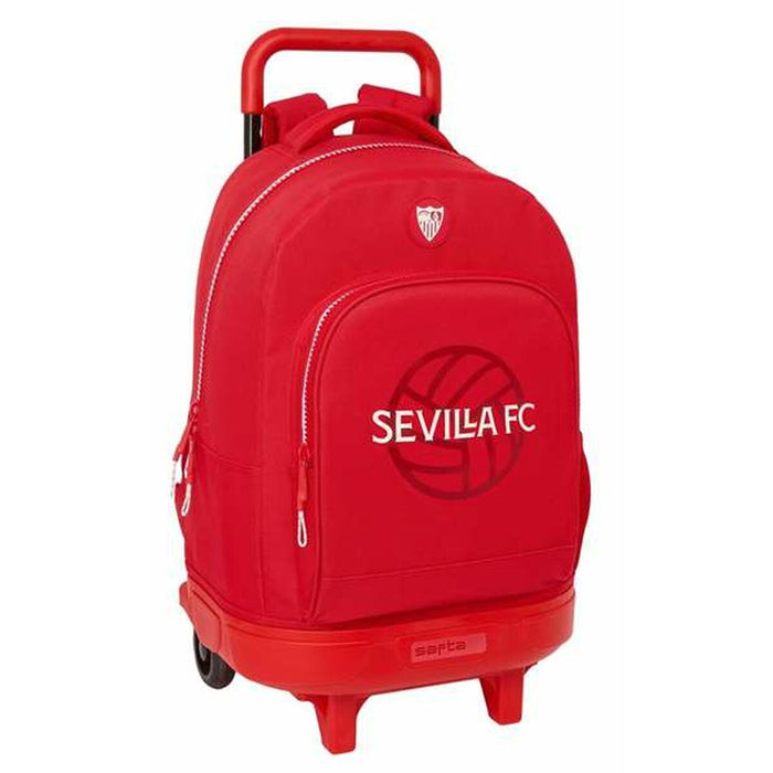 School Rucksack with Wheels Sevilla Fútbol Club 33 x 45 x 22 cm