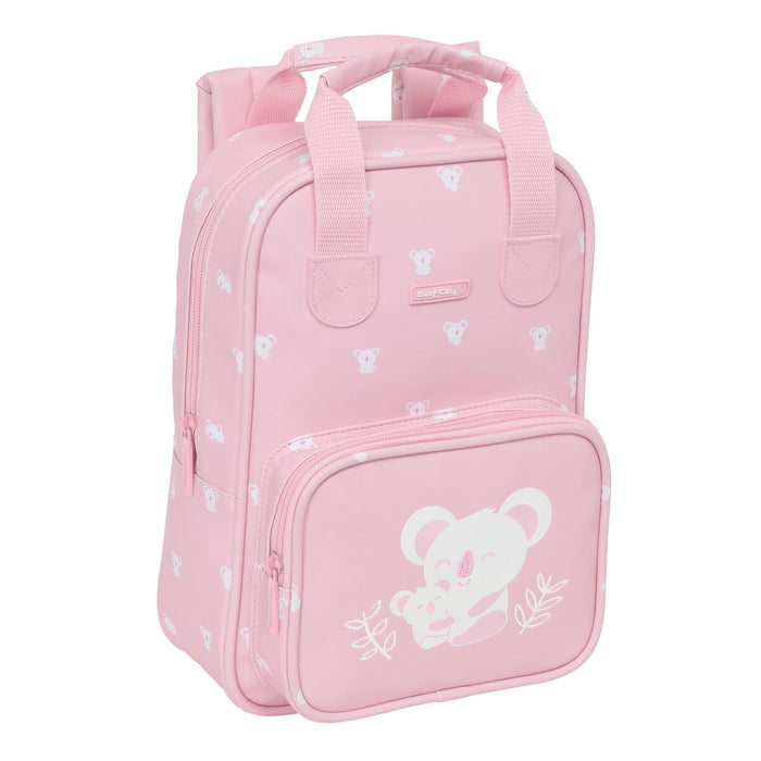 Mochila Infantil Safta Koala Rosa 20 x 28 x 8 cm