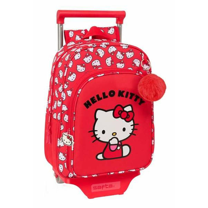 School Rucksack with Wheels Hello Kitty Iconic 26 x 34 x 11 cm
