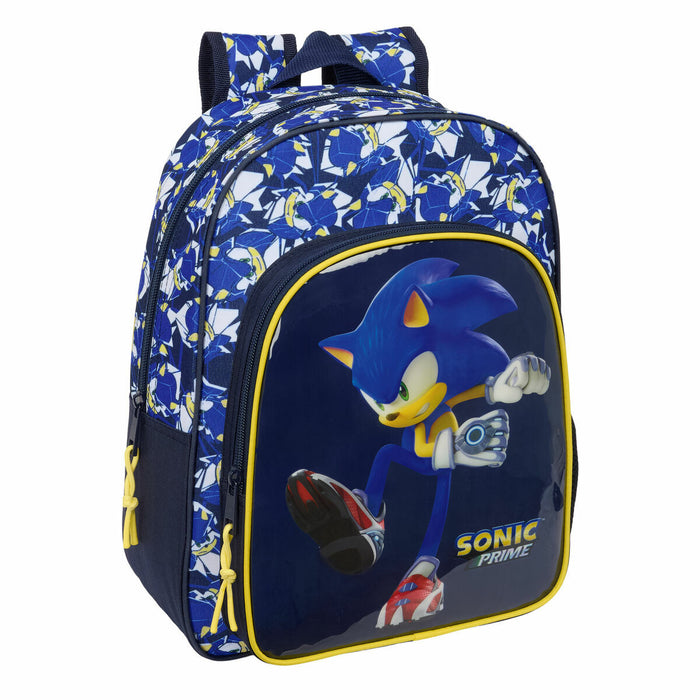 School Bag Sonic City 26 x 34 x 11 cm