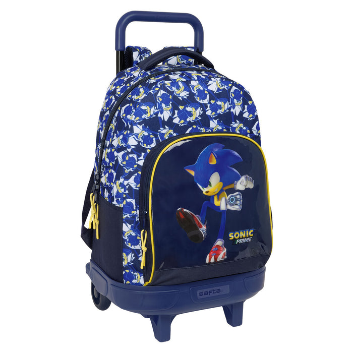 School Rucksack with Wheels Safta City Blue 33 x 45 x 22 cm