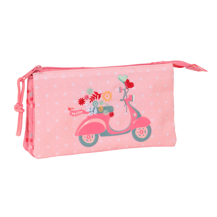 Triple Carry-all Moos Passion Multicolour 22 x 12 x 3 cm