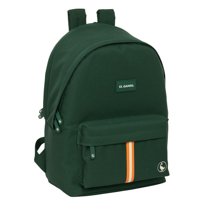 School Bag El Ganso +usb el ganso basics Green 31 x 44 x 18 cm