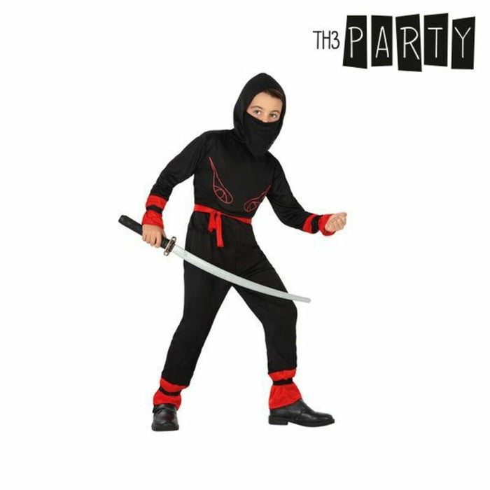 Disfraz para Niños Th3 Party Negro Rojo (4 Piezas)