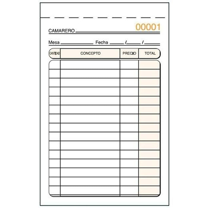 Invoice Check-book 9 x 14 cm (5 Units)