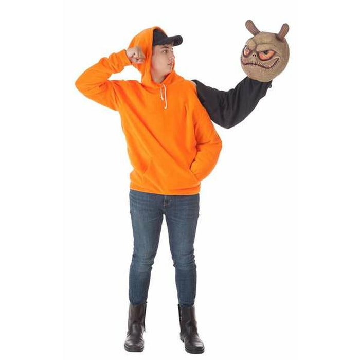 Disfraz para Adultos Halloween Naranja Alien L (2 Piezas)