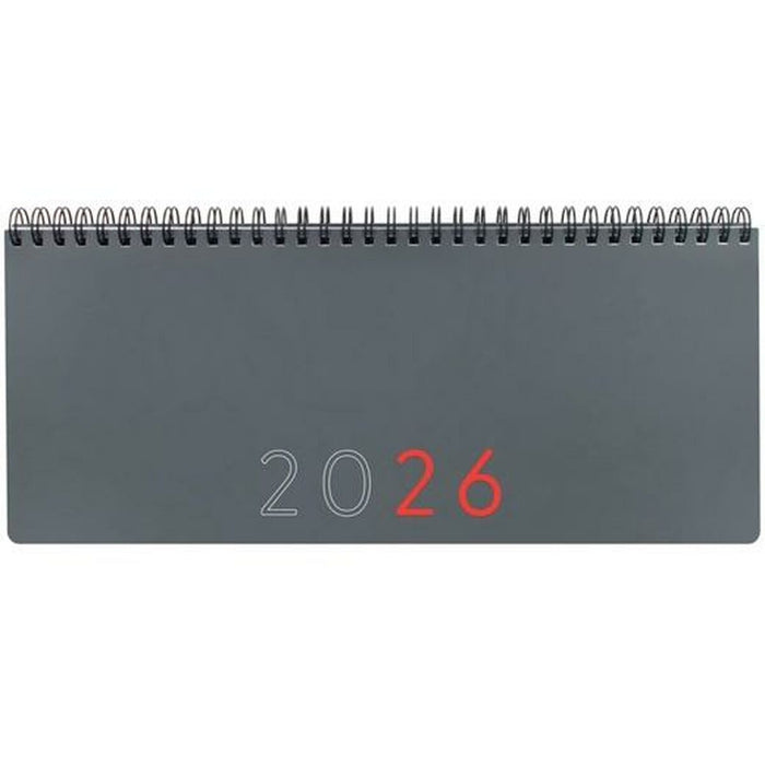 Weekly Planner Finocam Grey Paper 29 x 11,6 cm