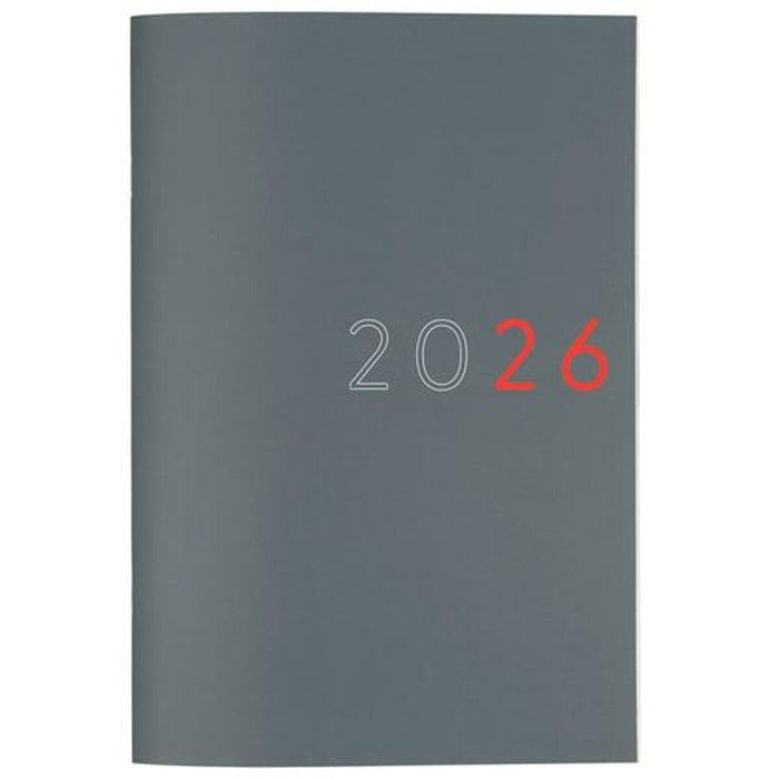 Monthly planner Finocam Grey Paper 16,5 x 24 cm