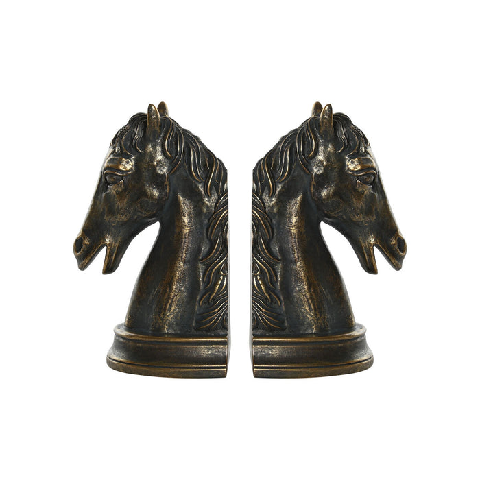 Sujetalibros DKD Home Decor 23 x 9 x 19 cm Caballo Resina