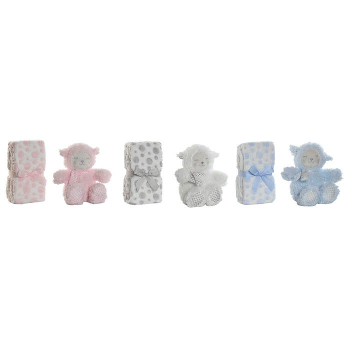Gift Set for Babies Home ESPRIT Blue Beige Pink Polyester (3 Units)