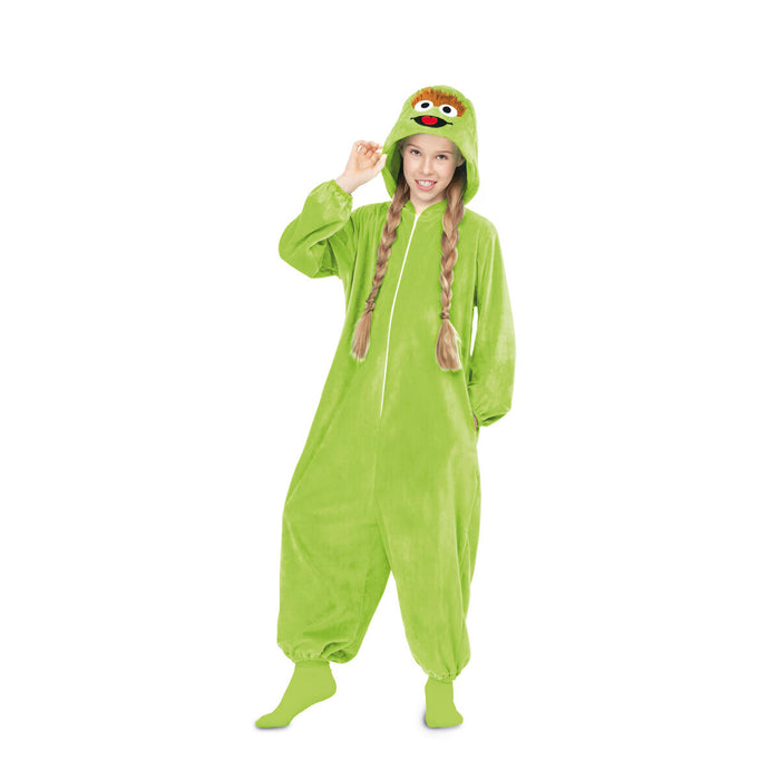 Costume for Children My Other Me Oscar the Grouch Sesame Street Green